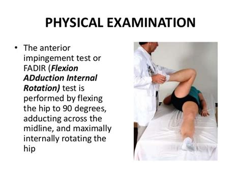 positive anterior hip impingement test